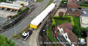 Huge oxygen tank transported on lorry at just 5mph through Staffordshire