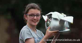 Go-Kart racer, 12 recycles old tyres to make plant pots for care homes