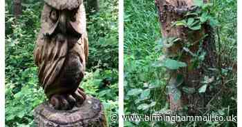 Powertool vandals target sculptures at Solihull beauty spot