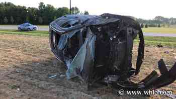 Rollover crash injures 2 in Piqua; 1 flown by medical helicopter - WHIO Radio