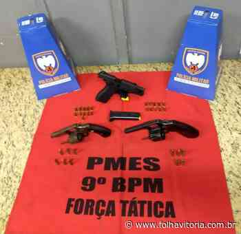 Quatro armas de fogo são apreendidas em Cachoeiro de Itapemirim - Folha Vitória