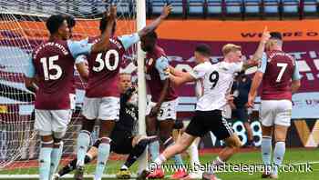 Sheffied United denied victory at Aston Villa by goal-line technology failure