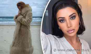 MAFS Australia: Martha Kalifatidis wears woolly coat on beach