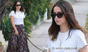 Ana de Armas takes solo dog walk around Santa Monica