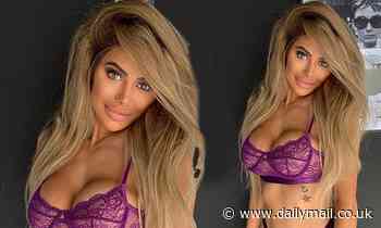 Chloe Ferry displays her incredible figure in racy purple lingerie after two stone weight loss