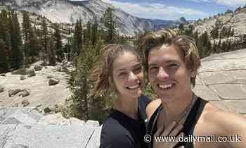 Dylan Sprouse and Barbara Palvin celebrate their two-year anniversary in Yosemite