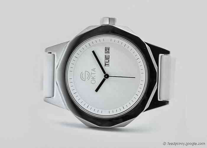 Okta watch inspired by modern day machine elements