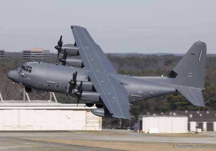 Australia introduces unmanned aircraft from the back of a Hercules aircraft