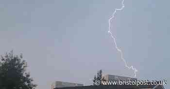 LIVE - Thunderstorms set to batter Bristol again today