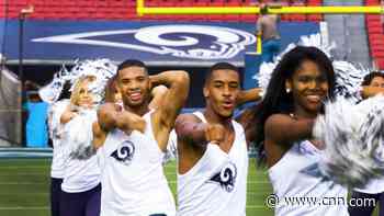Making history as the NFL's first male cheerleaders