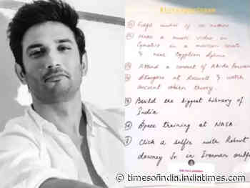 Sushant’s handwriting analysis: A peek into his personality