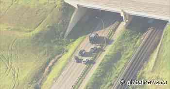 Speed believed to be a factor after car ‘launched’ from Anthony Henday Drive in south Edmonton