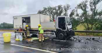 Rush hour chaos on M5 after lorry crash