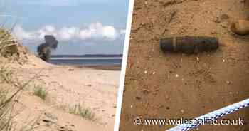 Why bomb disposal experts keep having to blow things up on this beach