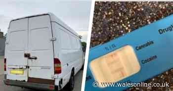 Police stopped van driver from England in Wales, then did drug swab
