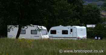 Travellers set up camp but have not been asked to leave