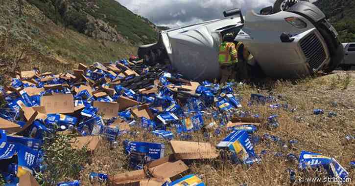 Major beer spill slows traffic in Utah