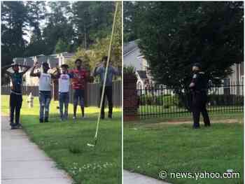 Neighbors in Georgia teamed up to protect a group of Black teens after a police officer pointed a gun at them