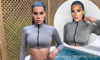 TOWIE's Demi Sims shows off 'alien blue' hair in hot tub photo