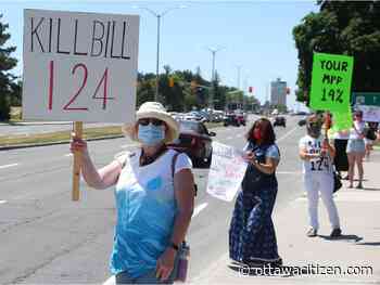 Outraged nurses take to Ottawa streets to protest wage legislation