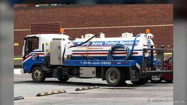 Man seriously injured after woman takes stolen vacuum truck on a joyride