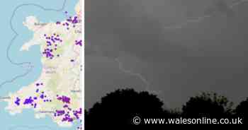 The maps showing where all the lightning strikes were in Wales - Wales Online