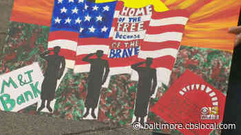 Volunteers At The Baltimore Station Honor Veterans With Drive-By Parade - CBS Baltimore