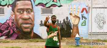 Art alum collaborates on George Floyd mural in Houston's Third Ward - UTSA Today