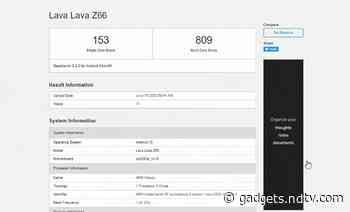 Lava Z66 Specifications Tipped by Geekbench Listing, 3GB RAM Spotted