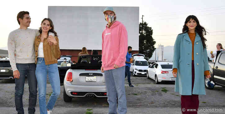 Dave Franco & Alison Brie Keep Their Distance From Co-Stars at 'The Rental' Drive-In Screening