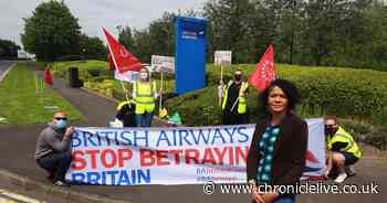 MPs support BA staff in protest against pay and job-cut plan