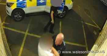 Police officer caught on camera throwing detainee to floor