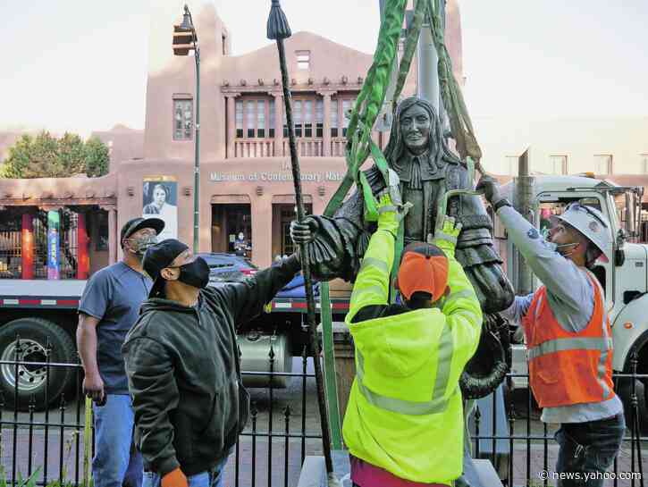 Statue of Spanish governor removed from New Mexico park