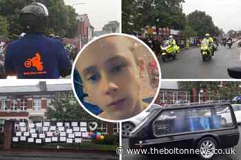 Poignant tribute to tragic teen Adam kay outside former school - The Bolton News