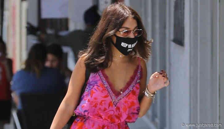 Vanessa Hudgens Is Ready for Summer in Her Cute Pink Romper!