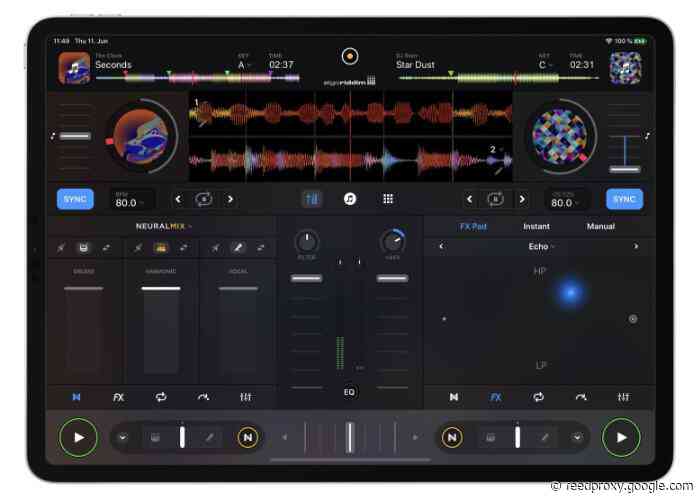 Algoriddim djay Pro AI  for iOS updated with Neural Mix and more