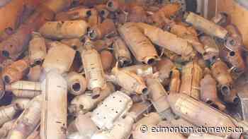 Man charged after Edmonton police find nearly 500 stolen catalytic converters in storage locker - CTV News