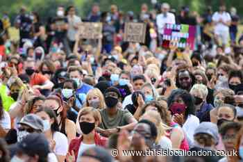 Black Lives Matter: Demonstrators gather at Hyde Park