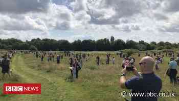 Velindre cancer hospital protest over Cardiff meadows