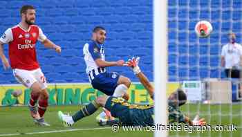 Neal Maupay stuns Arsenal with late winner to boost Brighton’s survival hopes