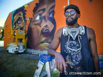 Ottawa artist brings vivid colour mural to Chinatown wall