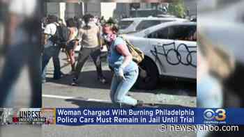 Woman Charged With Burning Philadelphia Police Cars Must Remain In Jail Until Trial