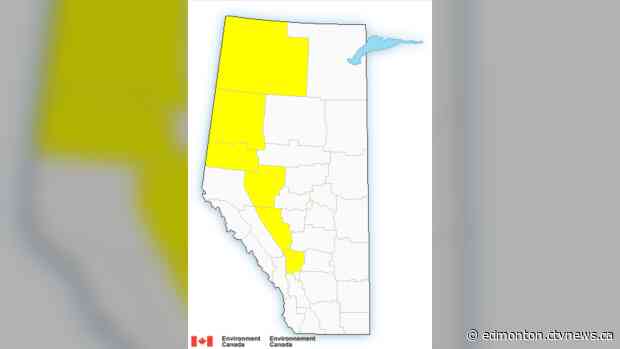 Thunderstorm watch issued for parts of western Alberta