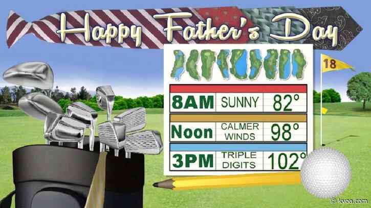 Temperatures are warming up for Father’s Day