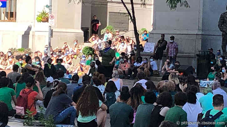 Hundreds Gather For Peaceful Rally In Downtown Pittsburgh For The Fourth Saturday In A Row