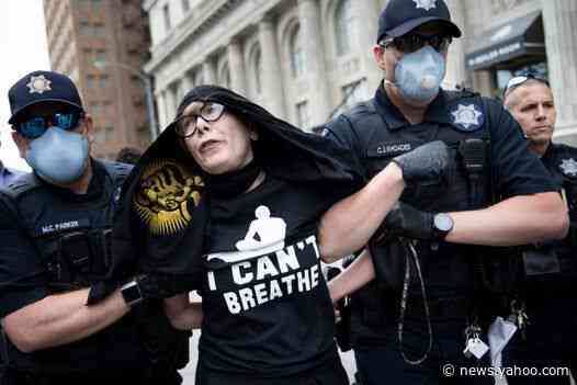 Trump campaign told police to remove peaceful protester arrested outside Tulsa rally
