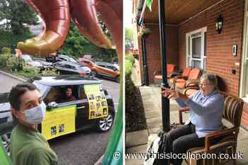 Lovely drive-through reunion for Sidcup care home residents