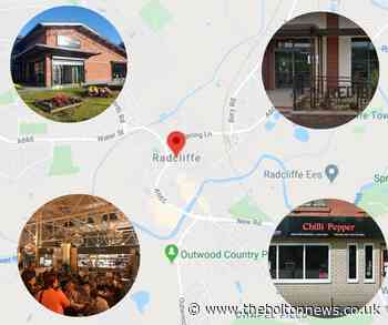 Radcliffe's Top 10 places to eat according to Tripadvisor.