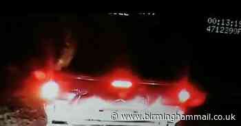 Watch 4x4 try to reverse ram police in double stolen car chase