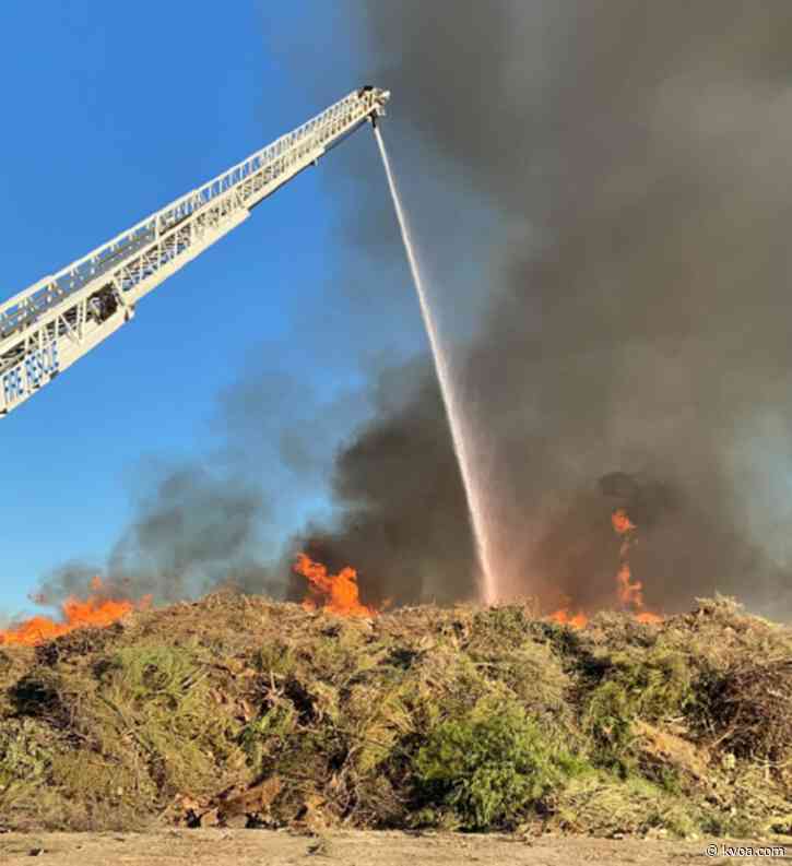 NorthWest Fire responds to large green waste fire